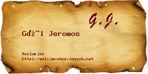 Gál Jeromos névjegykártya